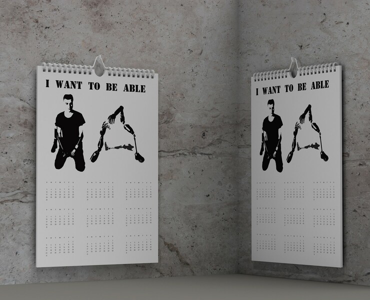 Banksy style calendar illustration — Иллюстрация, Графика на Dprofile