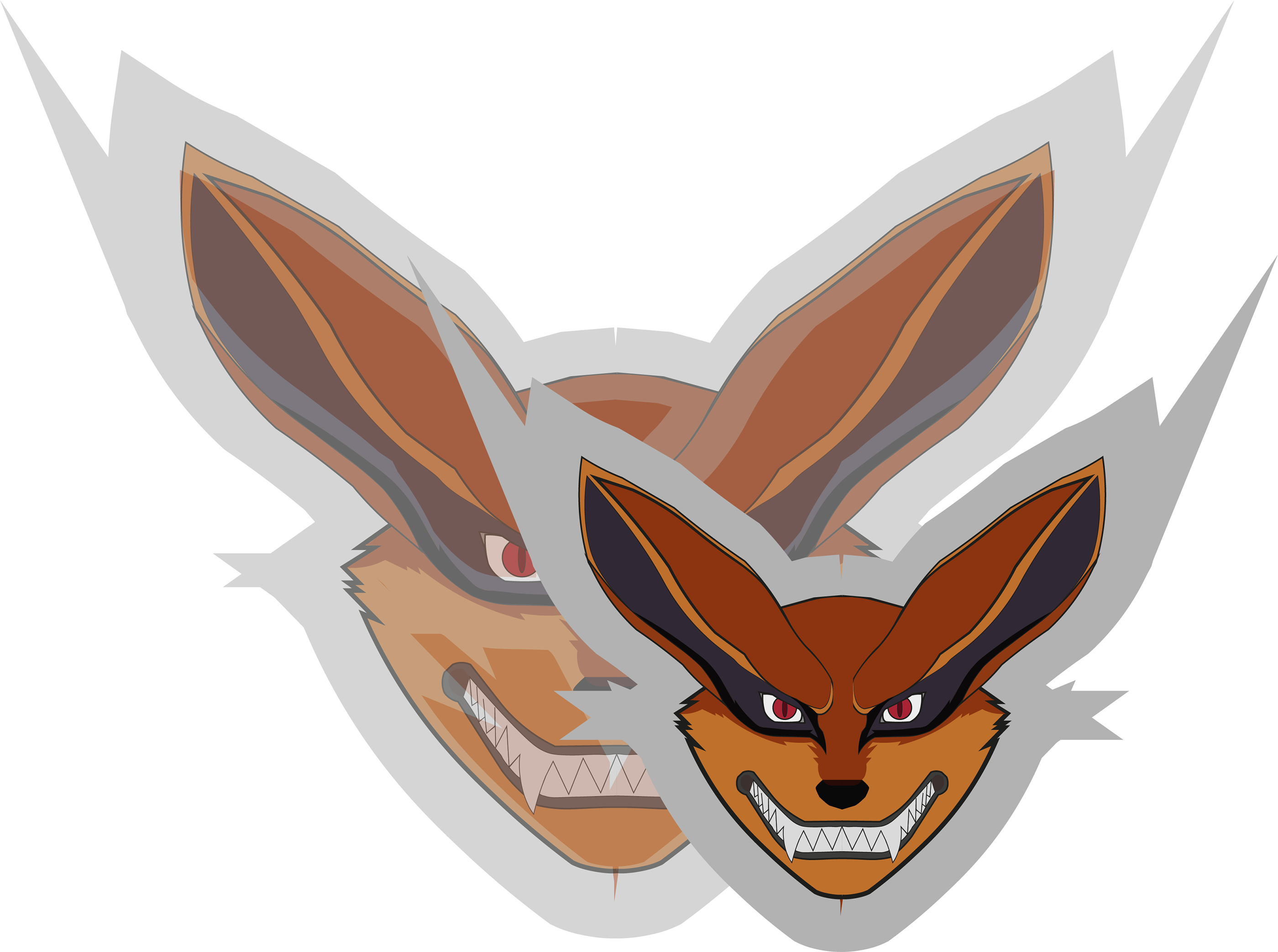 Visualization of Kurama in the form of a logo — Изображение №3 — Иллюстрация, Графика на Dprofile
