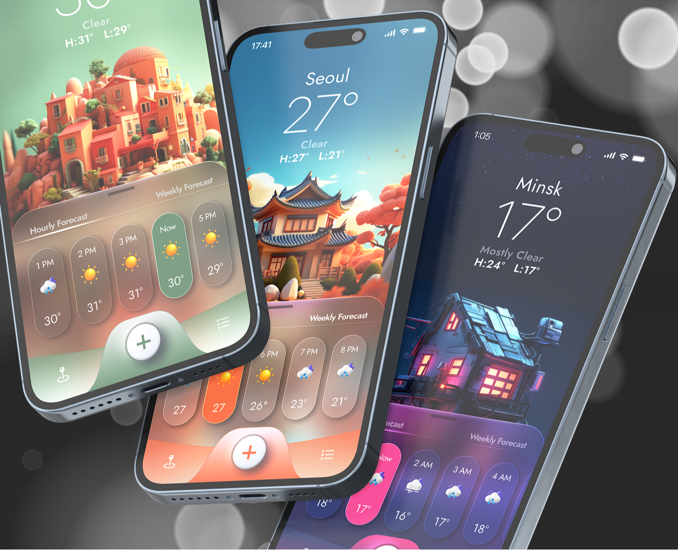 Weather App — Интерфейсы на Dprofile