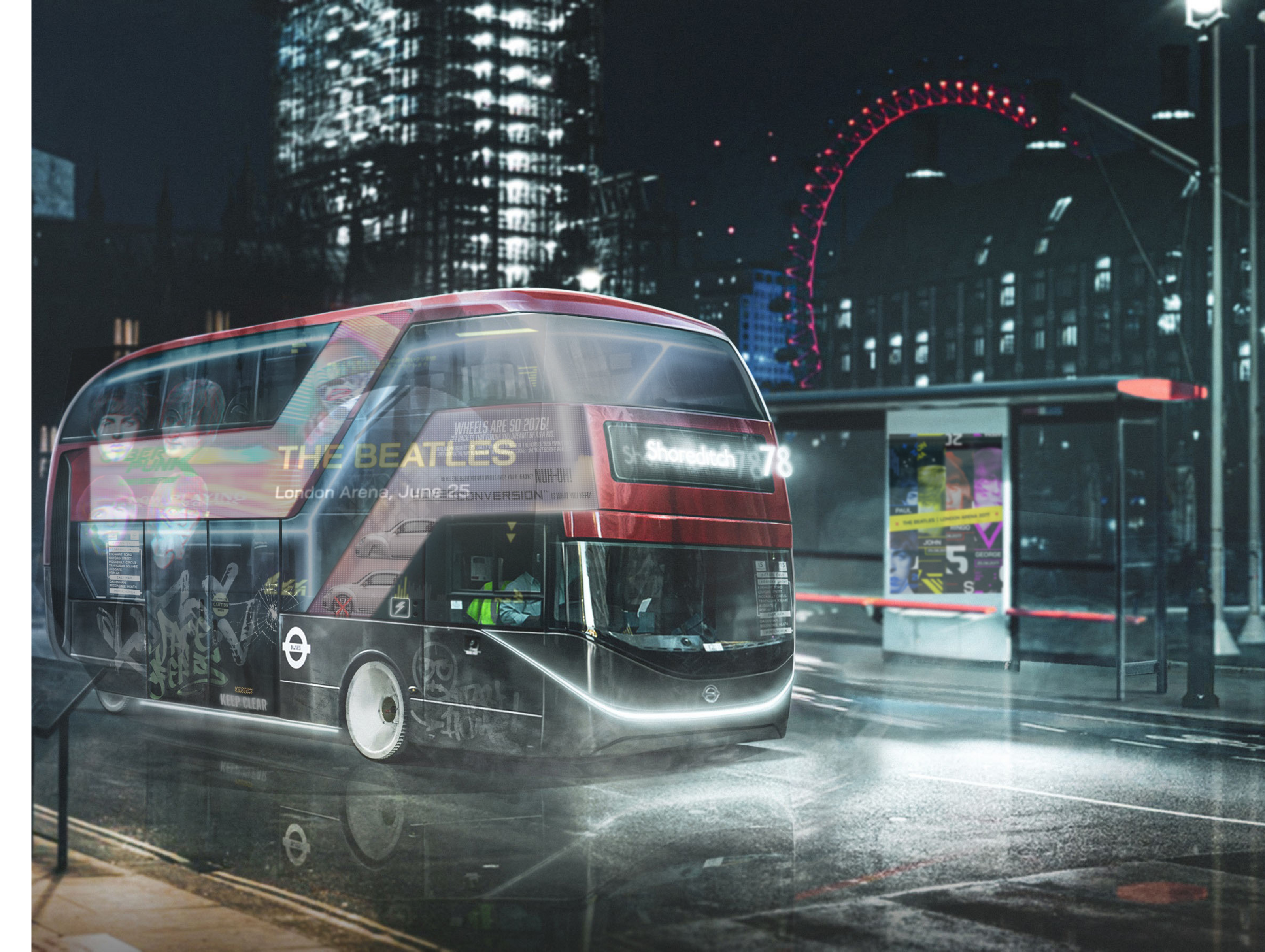 Cyberpunk The Beatles Posters — Изображение №7 — Иллюстрация, Графика на Dprofile