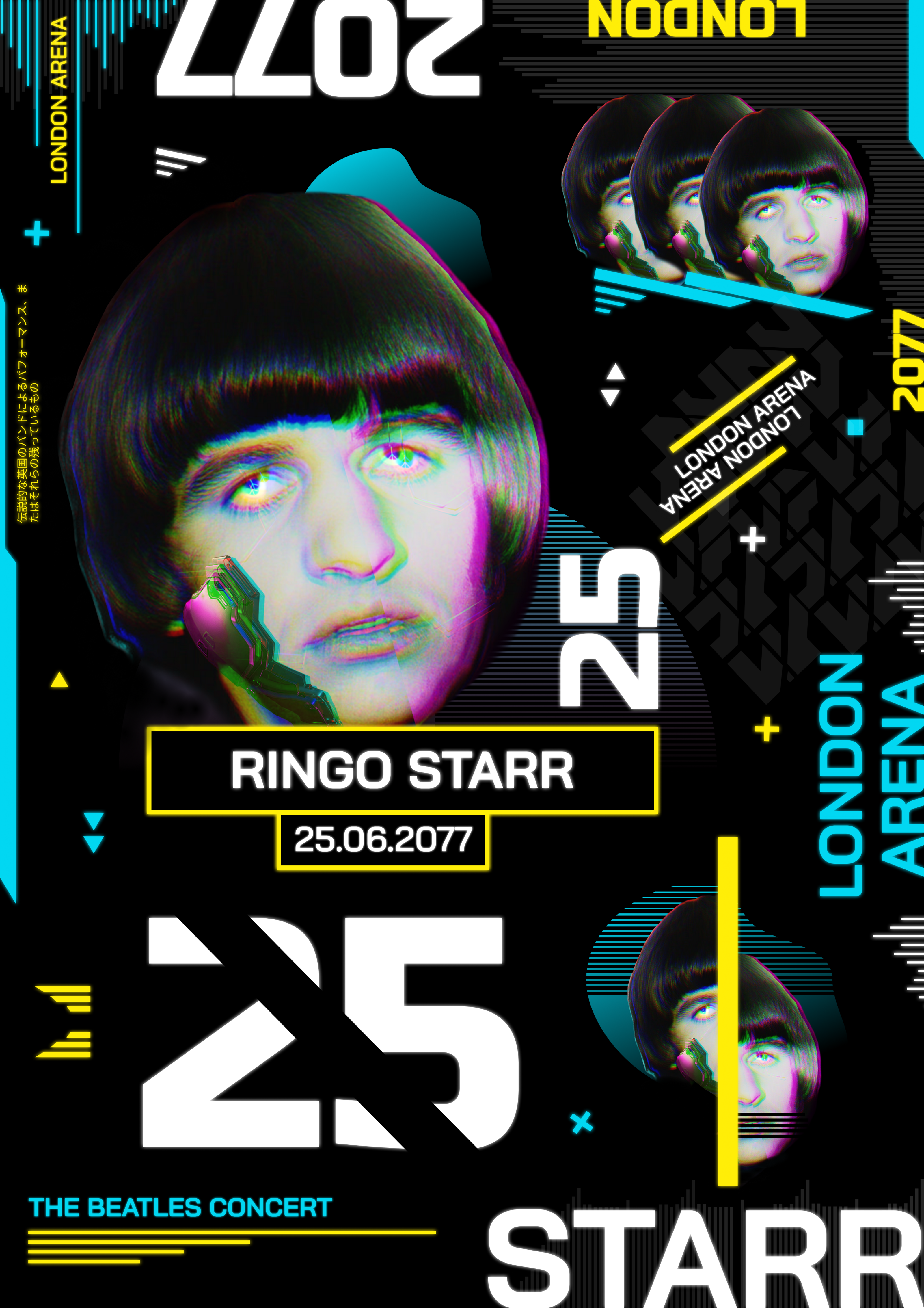 Cyberpunk The Beatles Posters — Изображение №4 — Иллюстрация, Графика на Dprofile