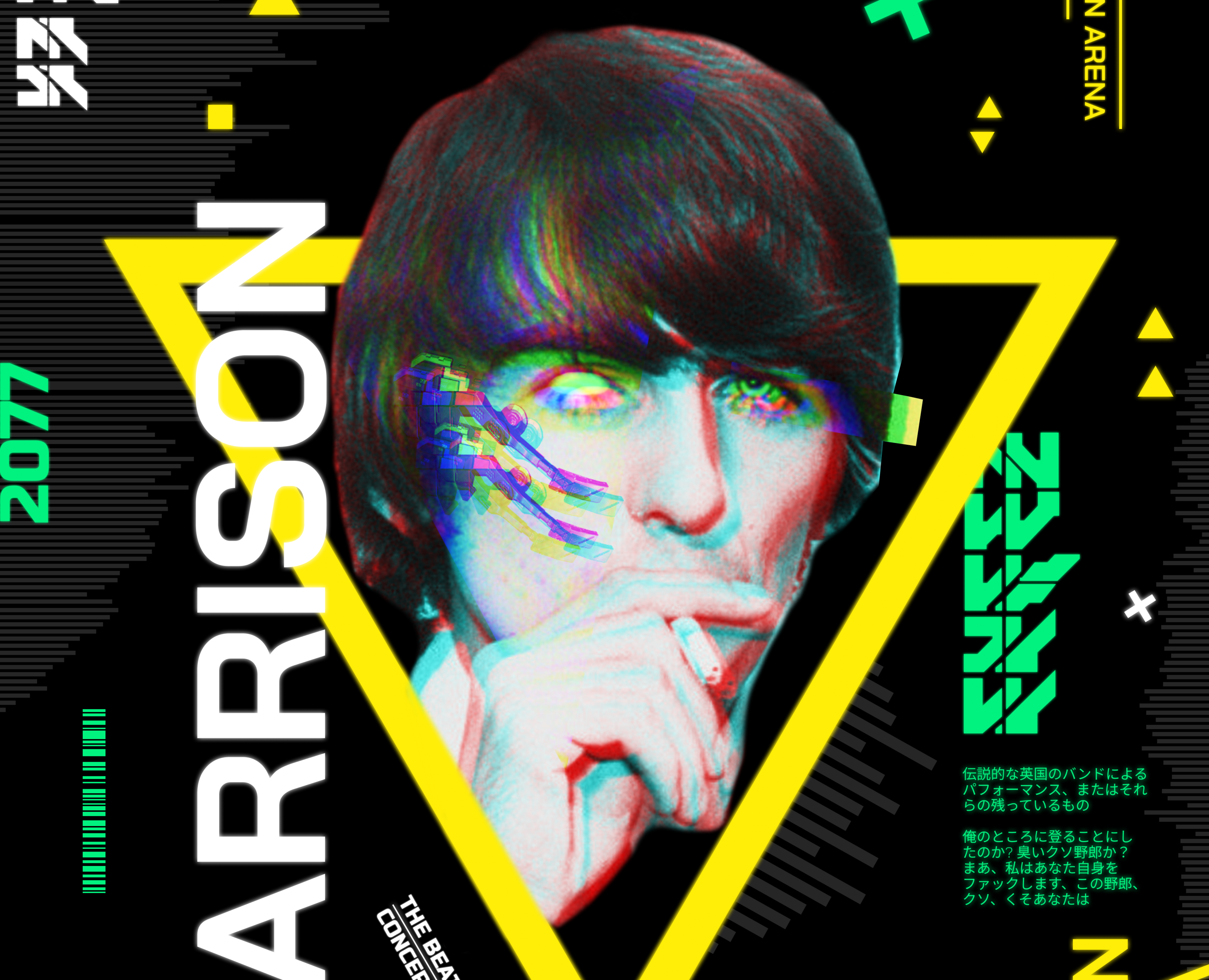Cyberpunk The Beatles Posters — Иллюстрация, Графика на Dprofile