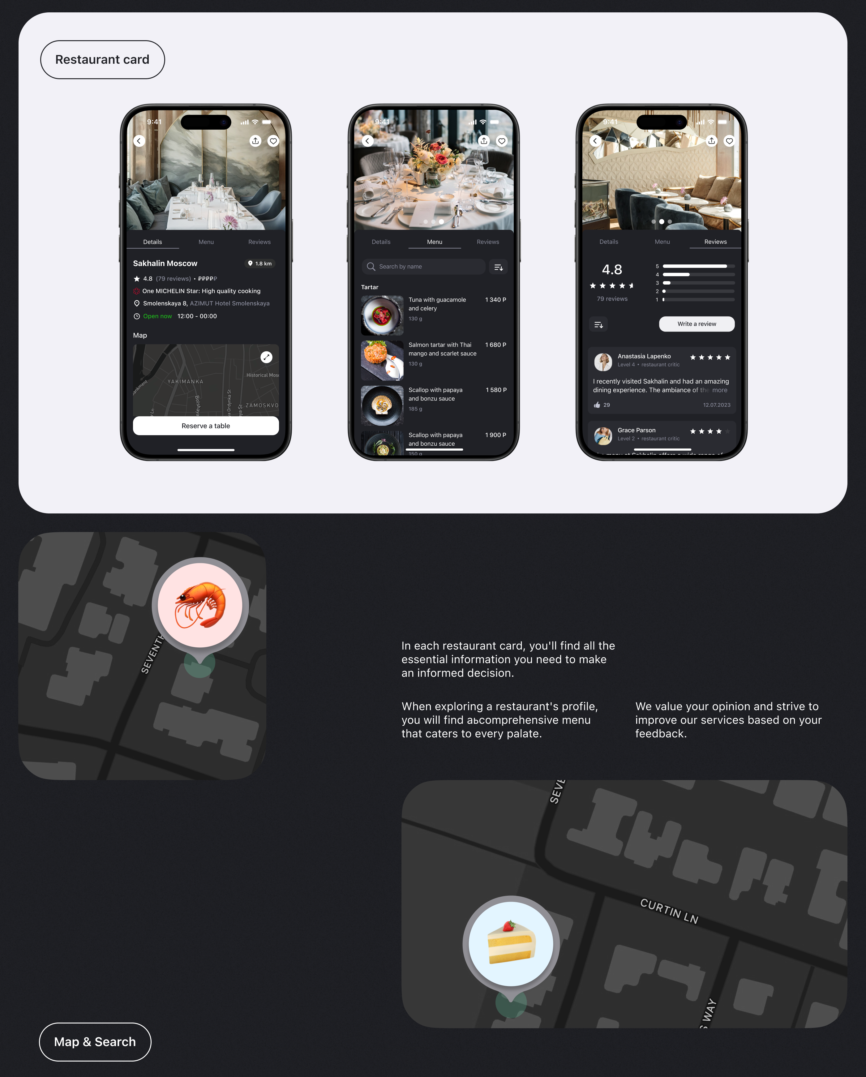 TableTrek│mobile app for booking restaurants — Изображение №9 — Интерфейсы на Dprofile