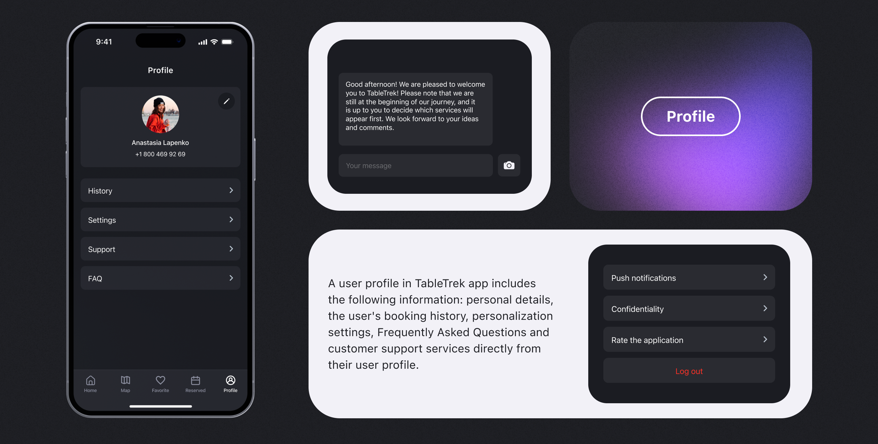 TableTrek│mobile app for booking restaurants — Изображение №8 — Интерфейсы на Dprofile