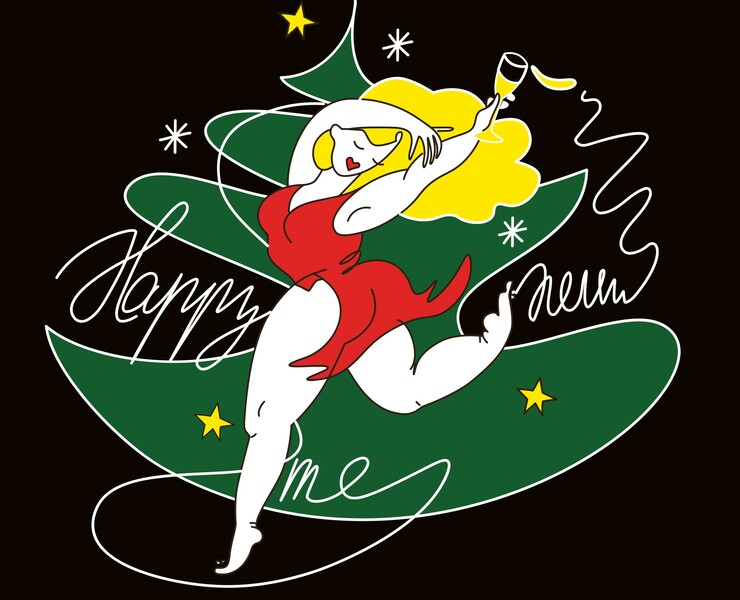 Happy new me — Иллюстрация, Графика на Dprofile