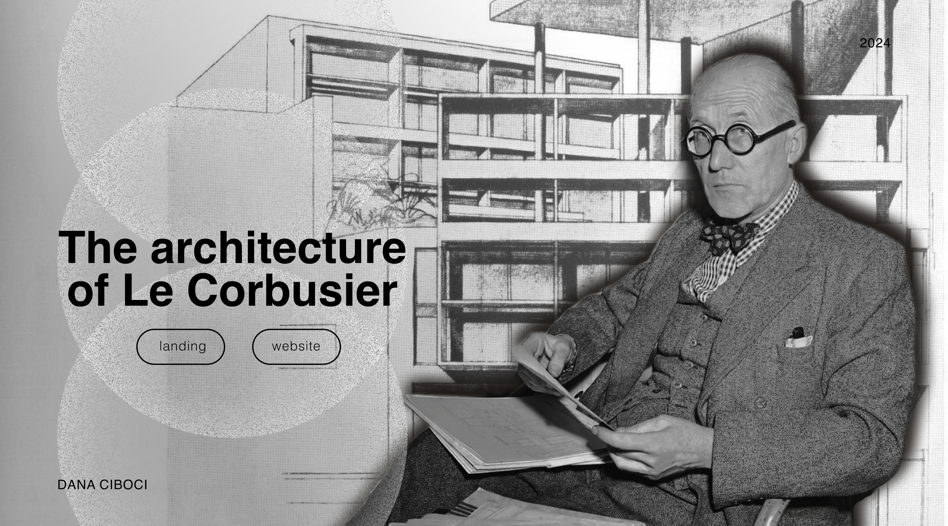 Le Corbusier | Website Landing Page — Изображение №1 — Интерфейсы, Маркетинг на Dprofile