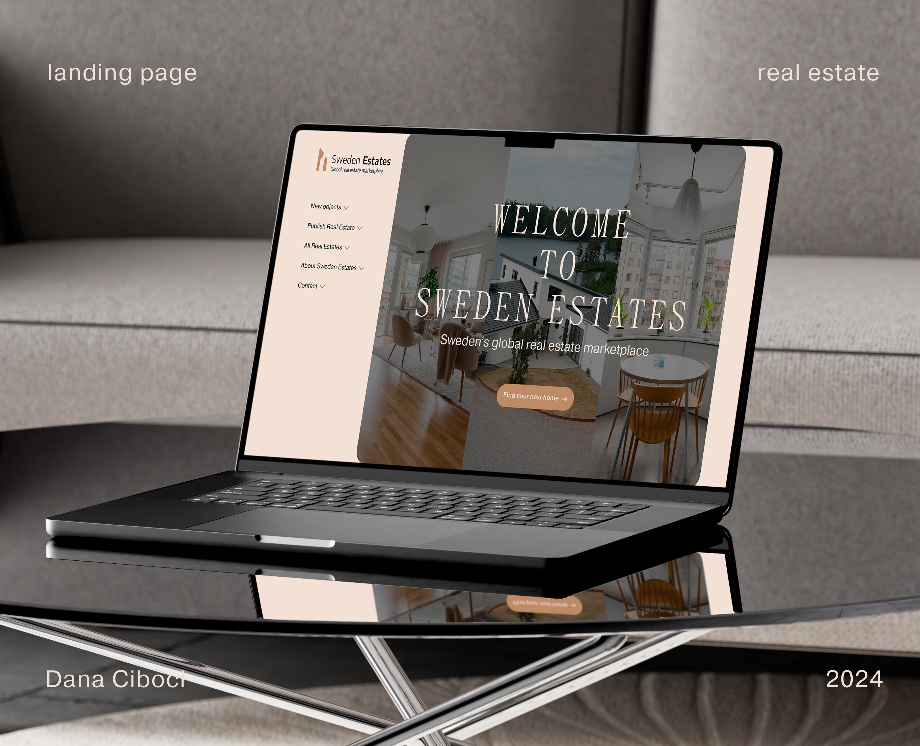 Real Estate | Landing Page — Интерфейсы на Dprofile