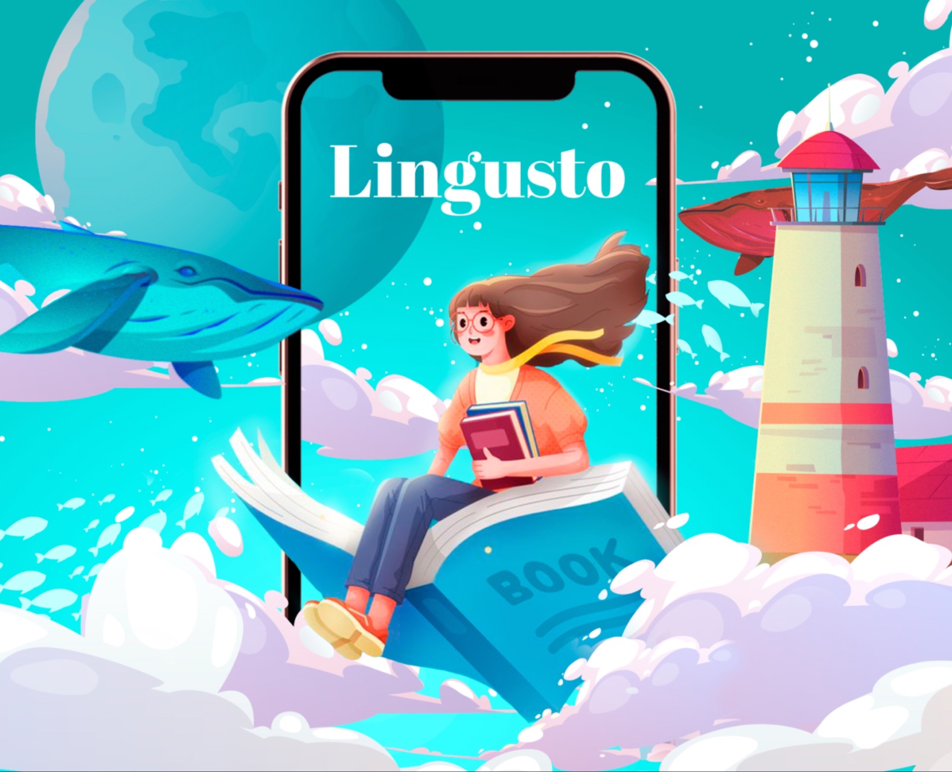 Lingusto | Language learning app — Интерфейсы на Dprofile