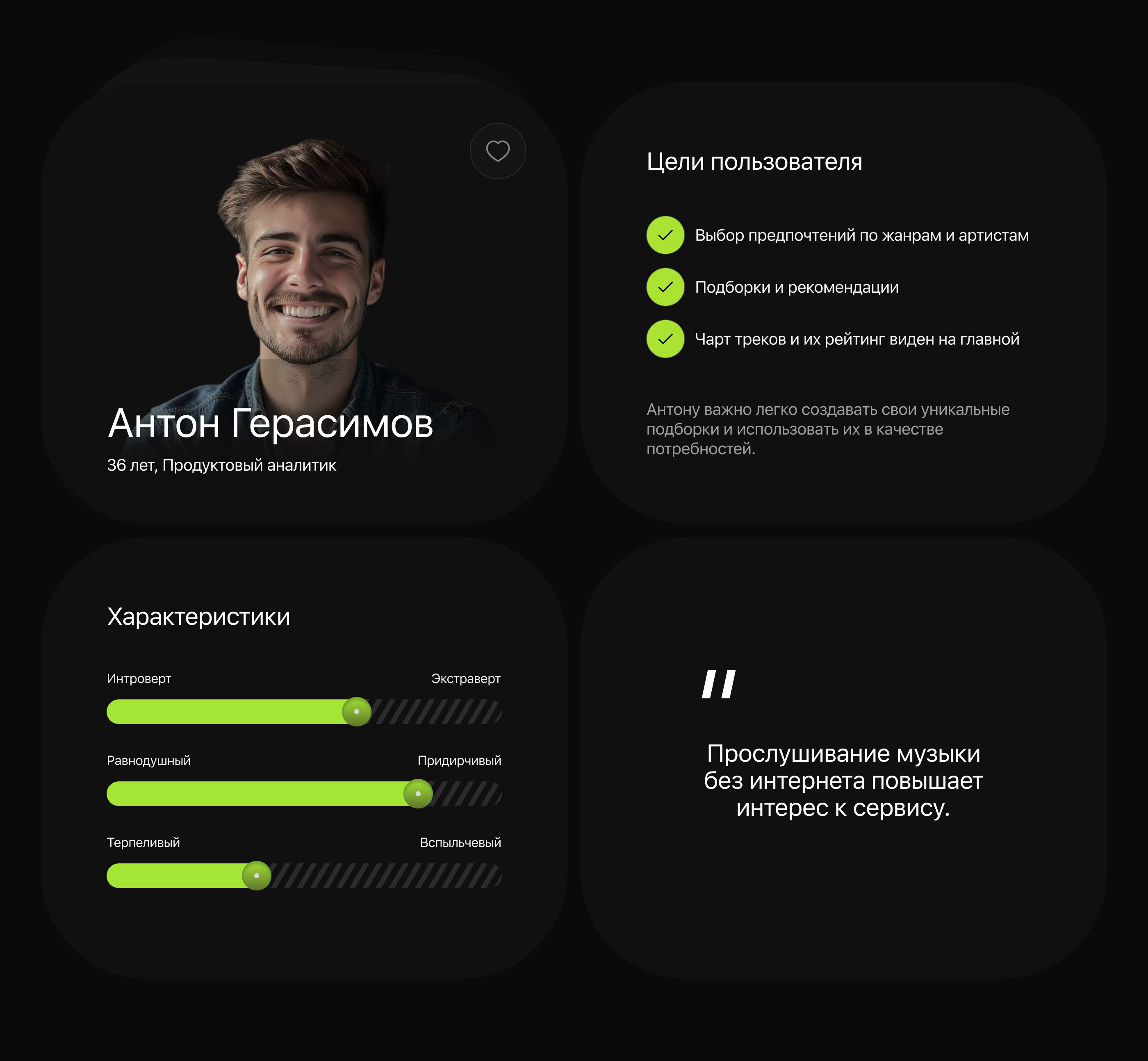 Music Discovery | Mobile app | UX/UI Design — Изображение №6 — Интерфейсы на Dprofile