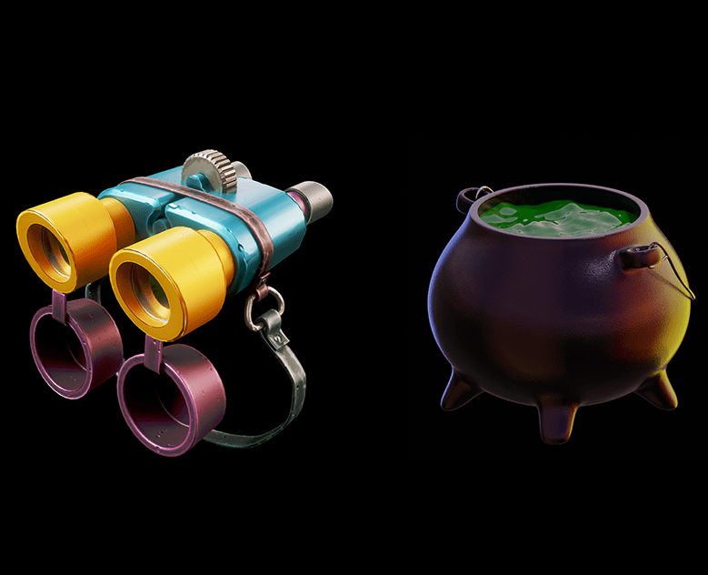 3D props (бинокль & котел) — 3D на Dprofile