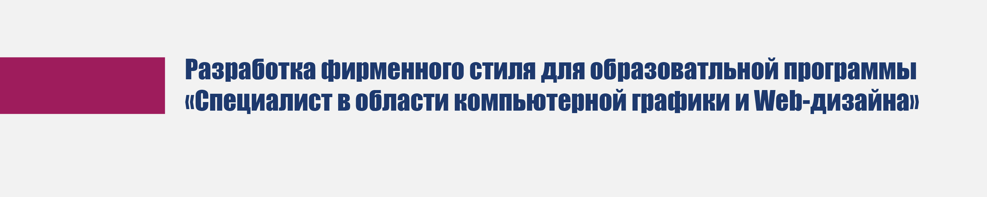 Фирменный стиль образовательной программы — Изображение №1 — Брендинг на Dprofile