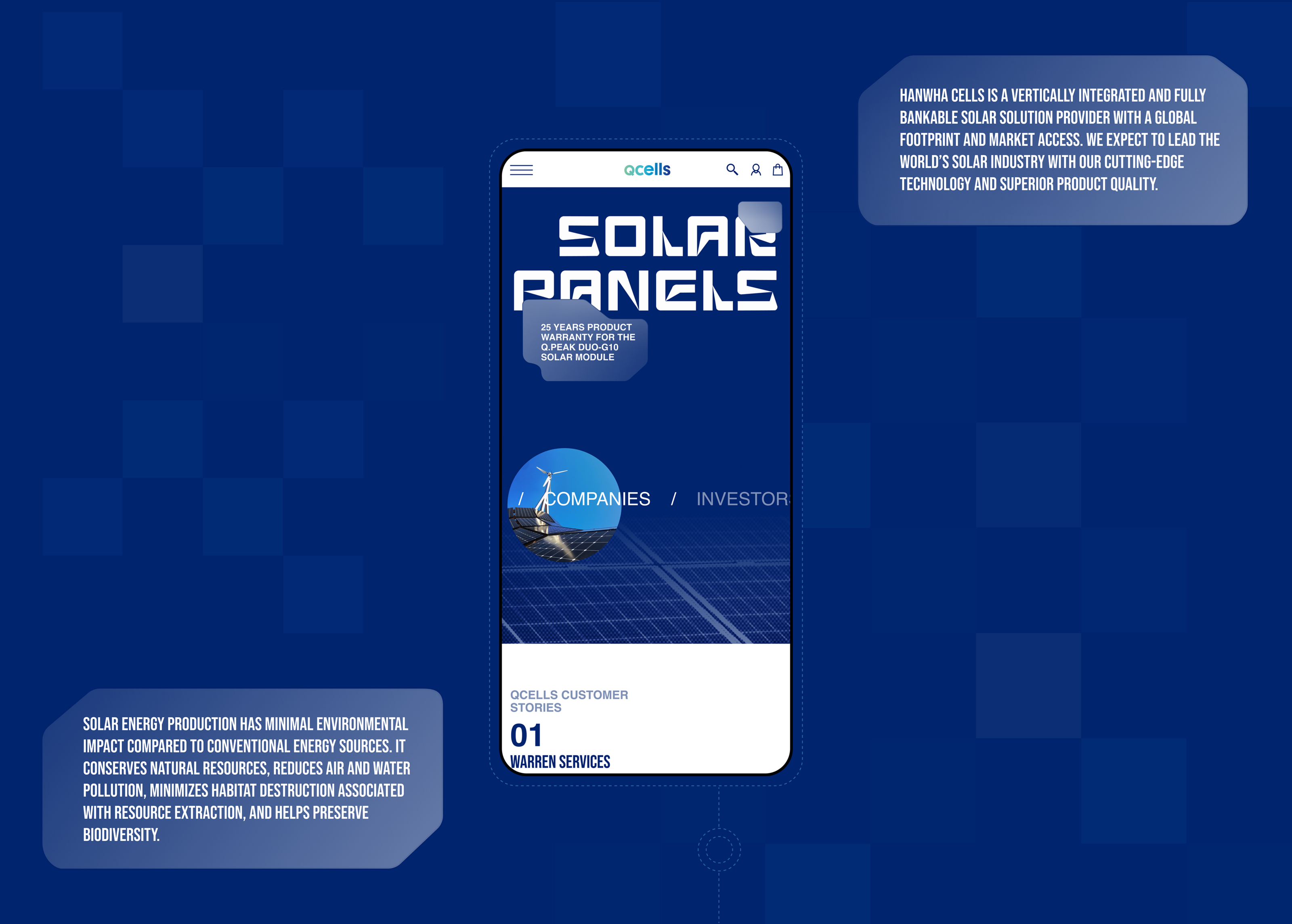QCells | Corporate website redesing — Изображение №4 — Интерфейсы на Dprofile