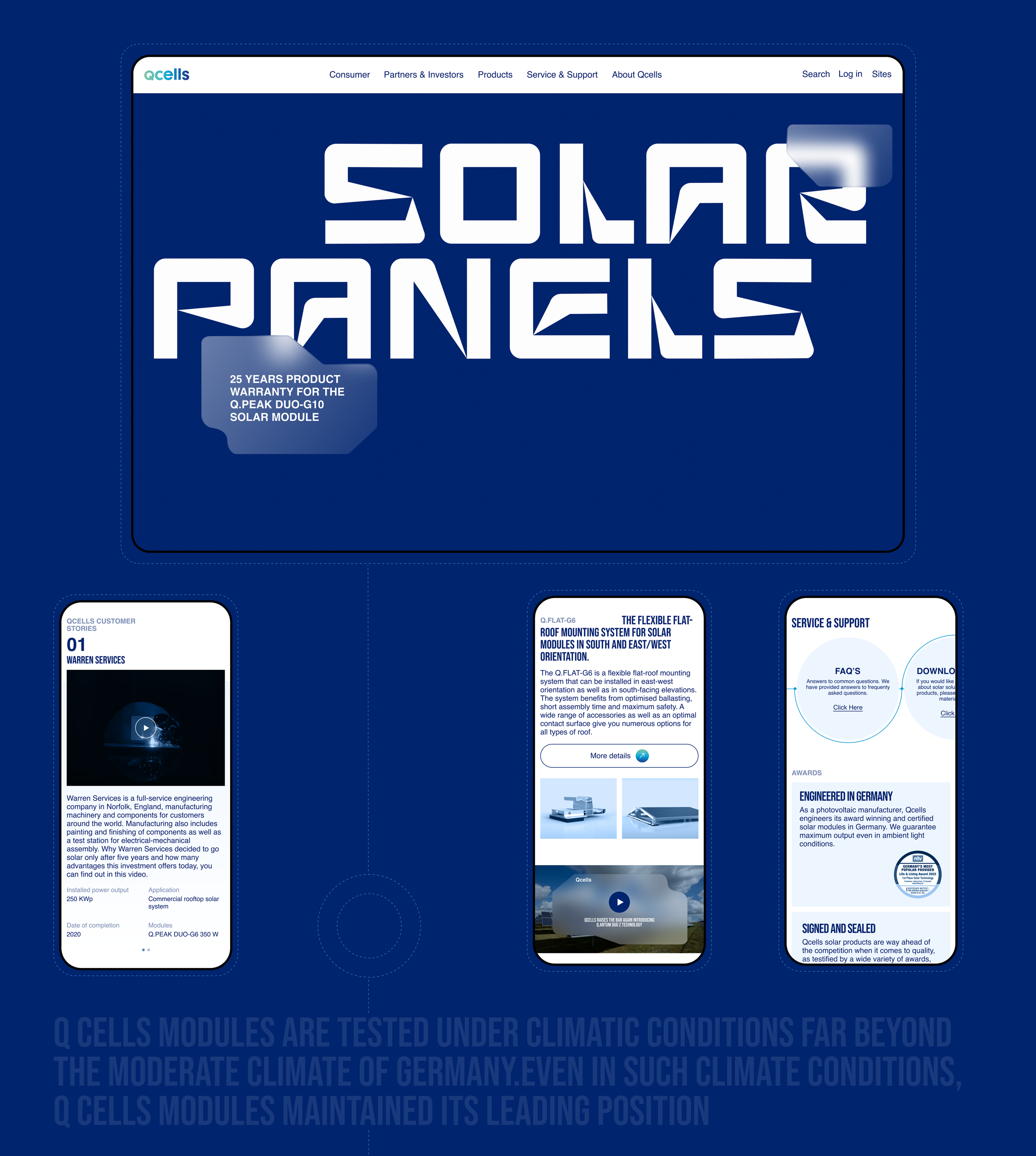 QCells | Corporate website redesing — Изображение №2 — Интерфейсы на Dprofile