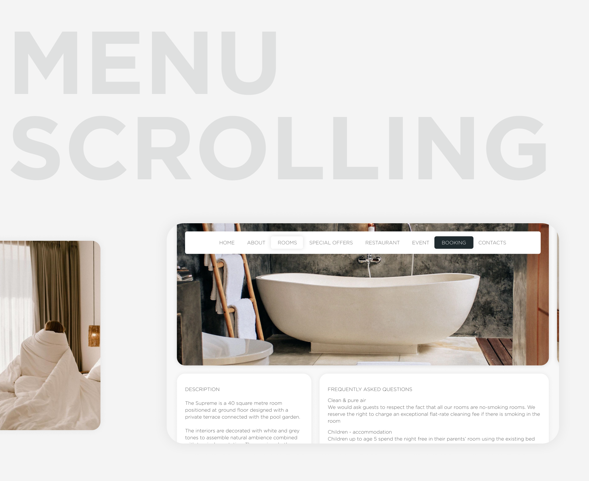 Ux/Ui design for hotel — Изображение №5 — Интерфейсы на Dprofile