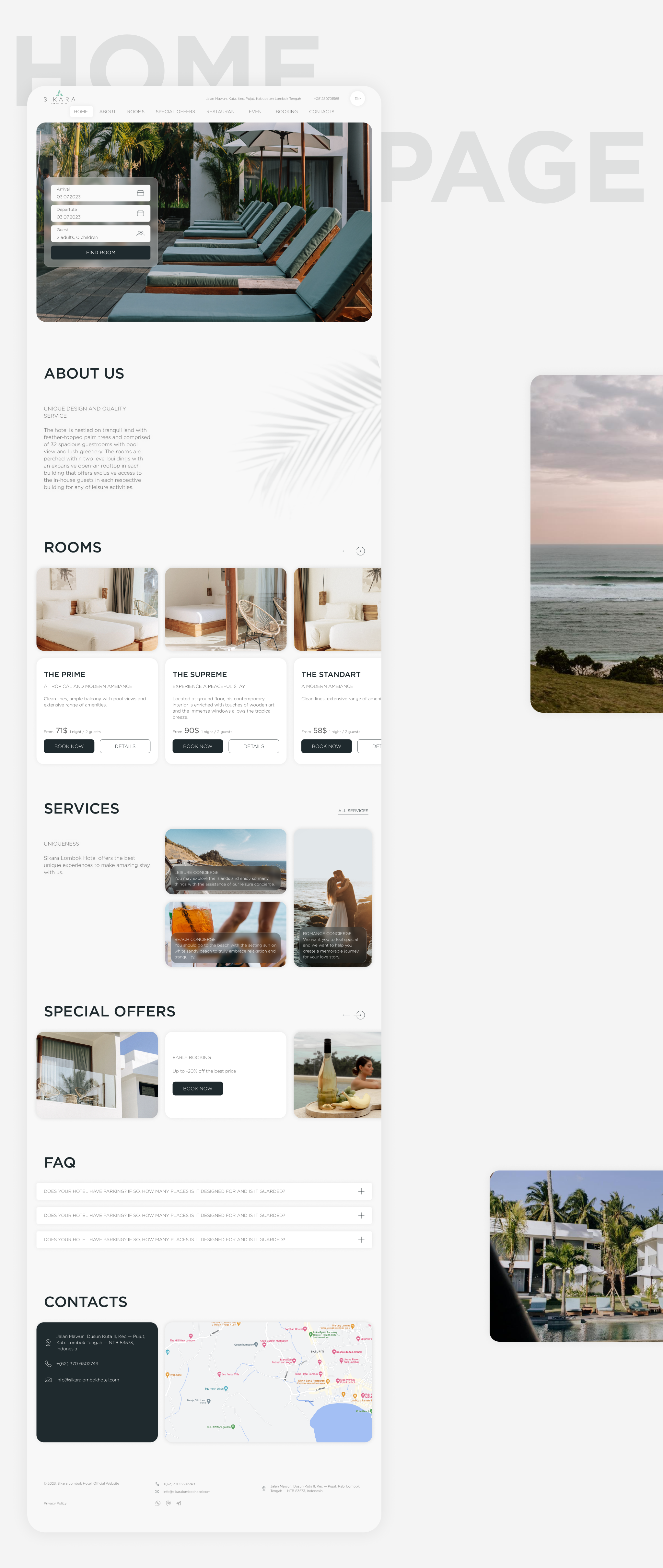 Ux/Ui design for hotel — Изображение №3 — Интерфейсы на Dprofile