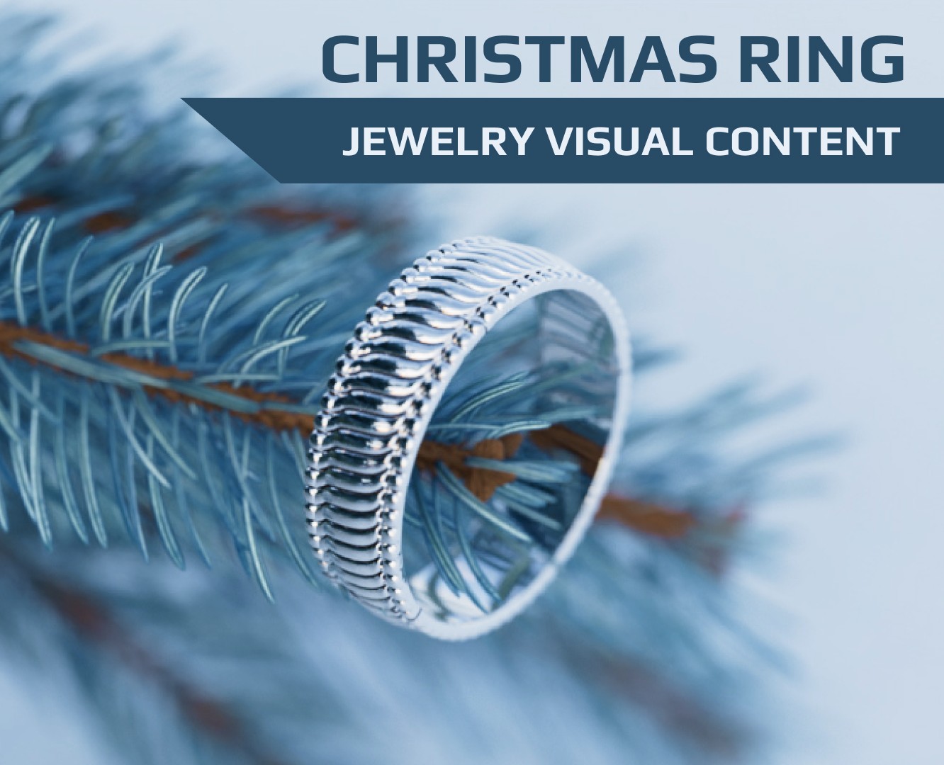 Christmas ring - jewelry visual content — 3D, Анимация на Dprofile
