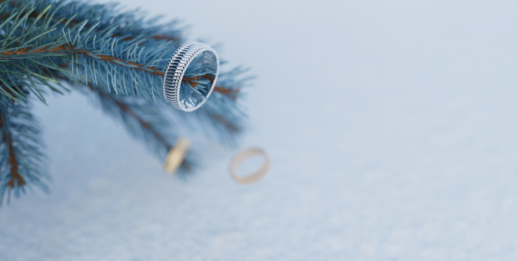 Christmas ring - jewelry visual content — Изображение №1 — 3D, Анимация на Dprofile