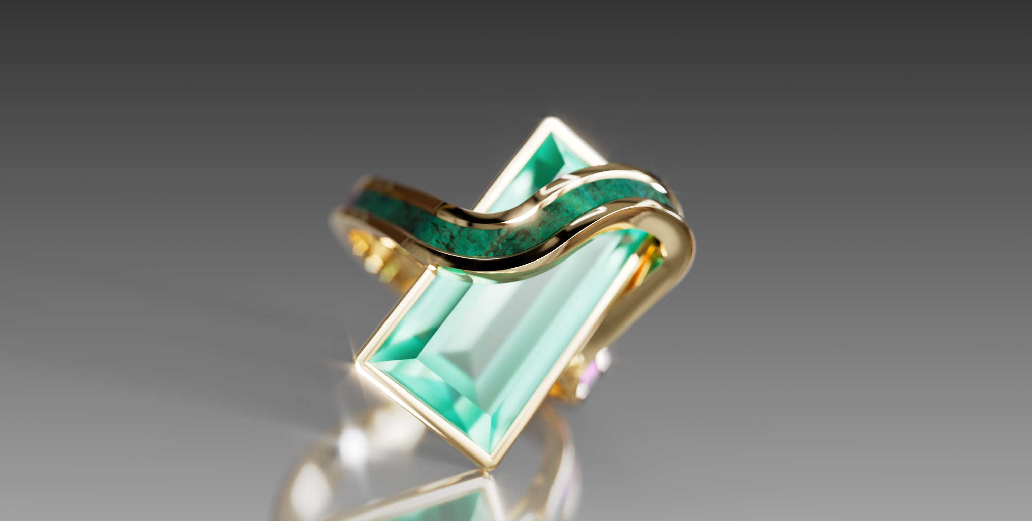 Jewelry visualization: Snake ring — Изображение №1 — 3D, Анимация на Dprofile