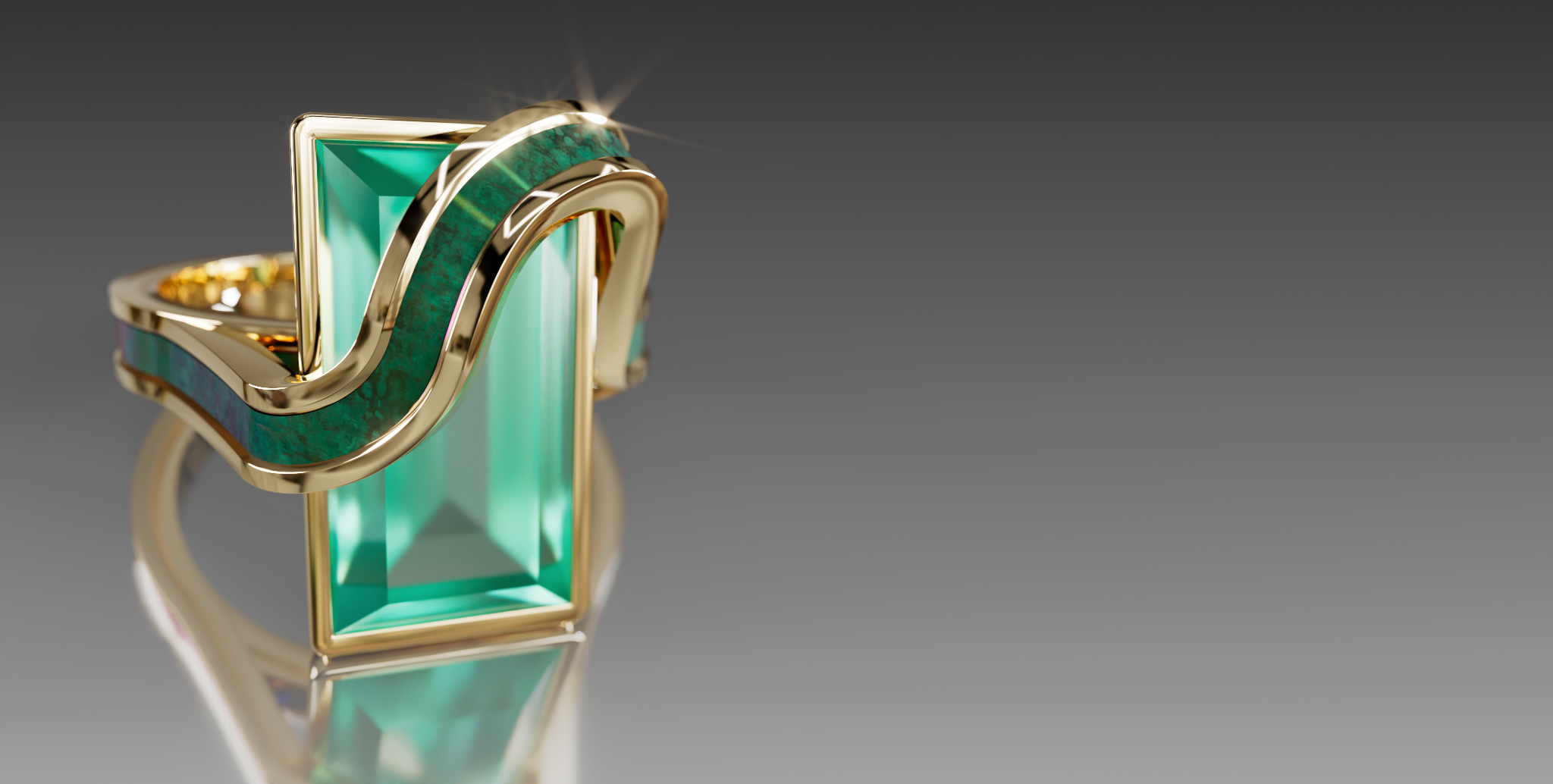 Jewelry visualization: Snake ring — Изображение №2 — 3D, Анимация на Dprofile