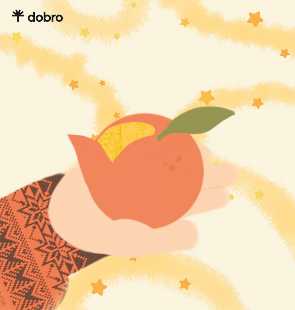 Новогодние открытки для бренда dobro — Изображение №3 — Иллюстрация на Dprofile