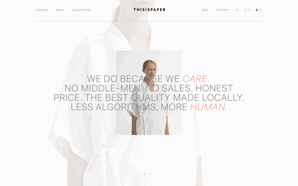 THISISPAPER (E-Shop) — Изображение №4 — Интерфейсы на Dprofile