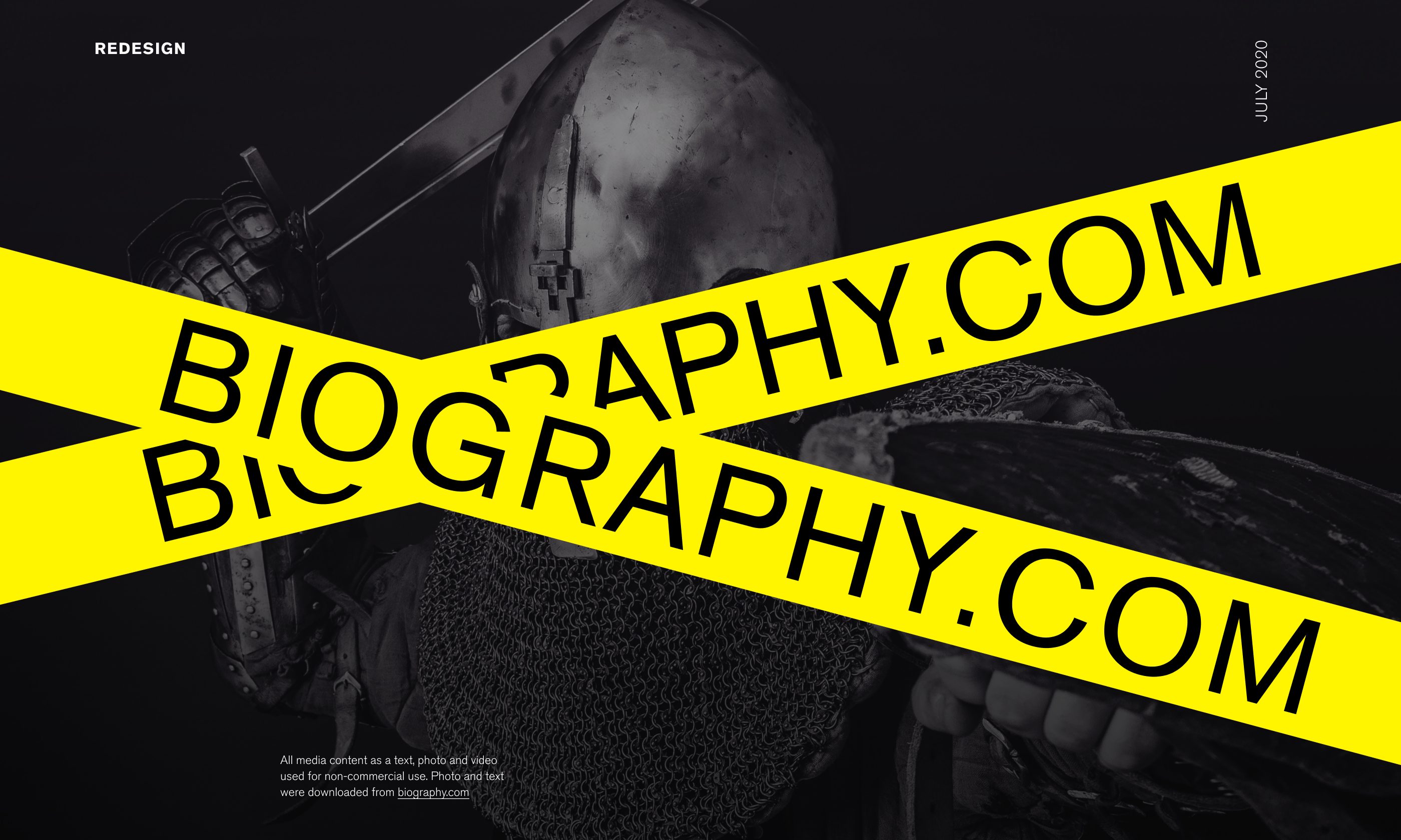 BIOGRAPHY.COM (Redesign) — Изображение №1 — Интерфейсы, Брендинг на Dprofile