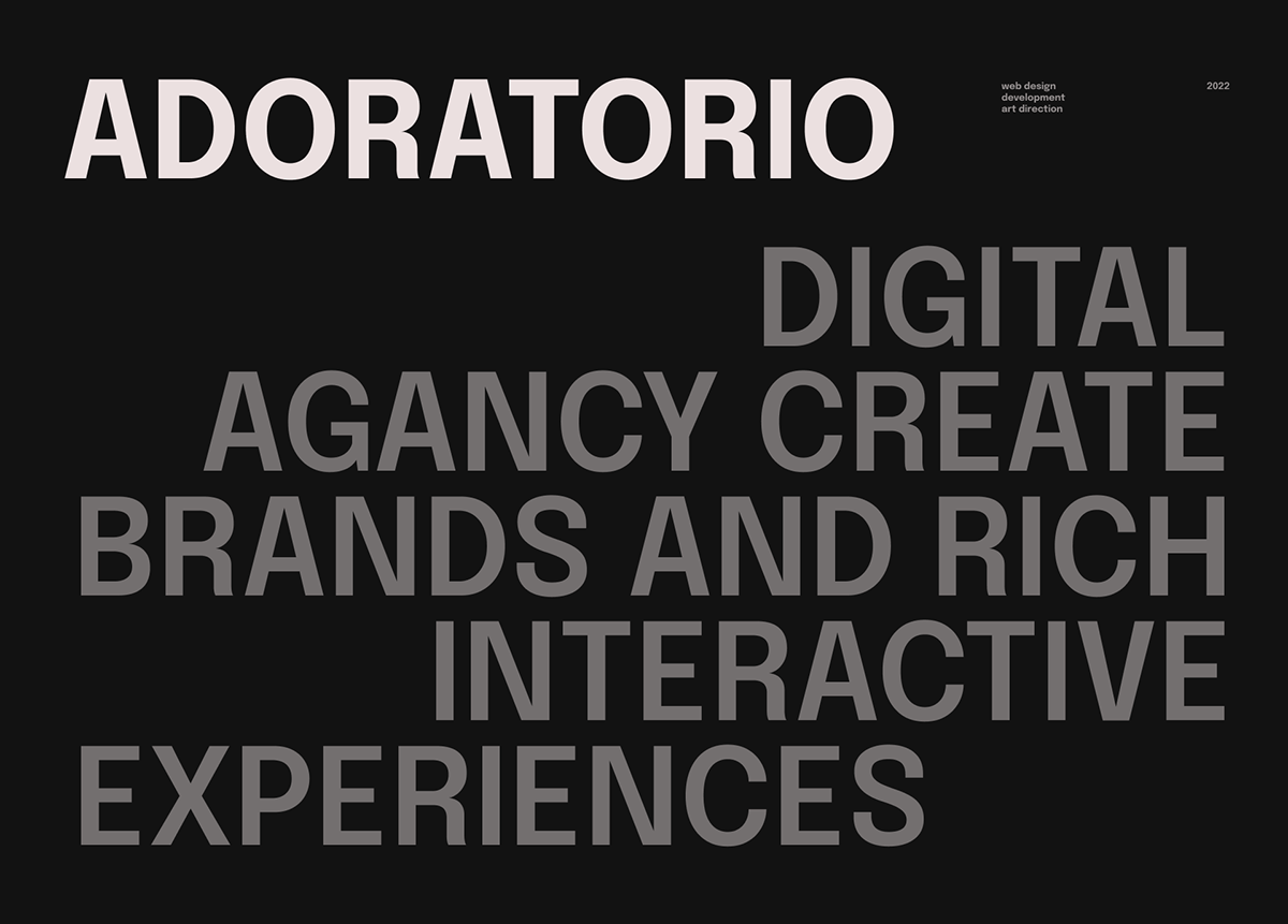 Adoratorio — Изображение №1 — Интерфейсы, Брендинг на Dprofile
