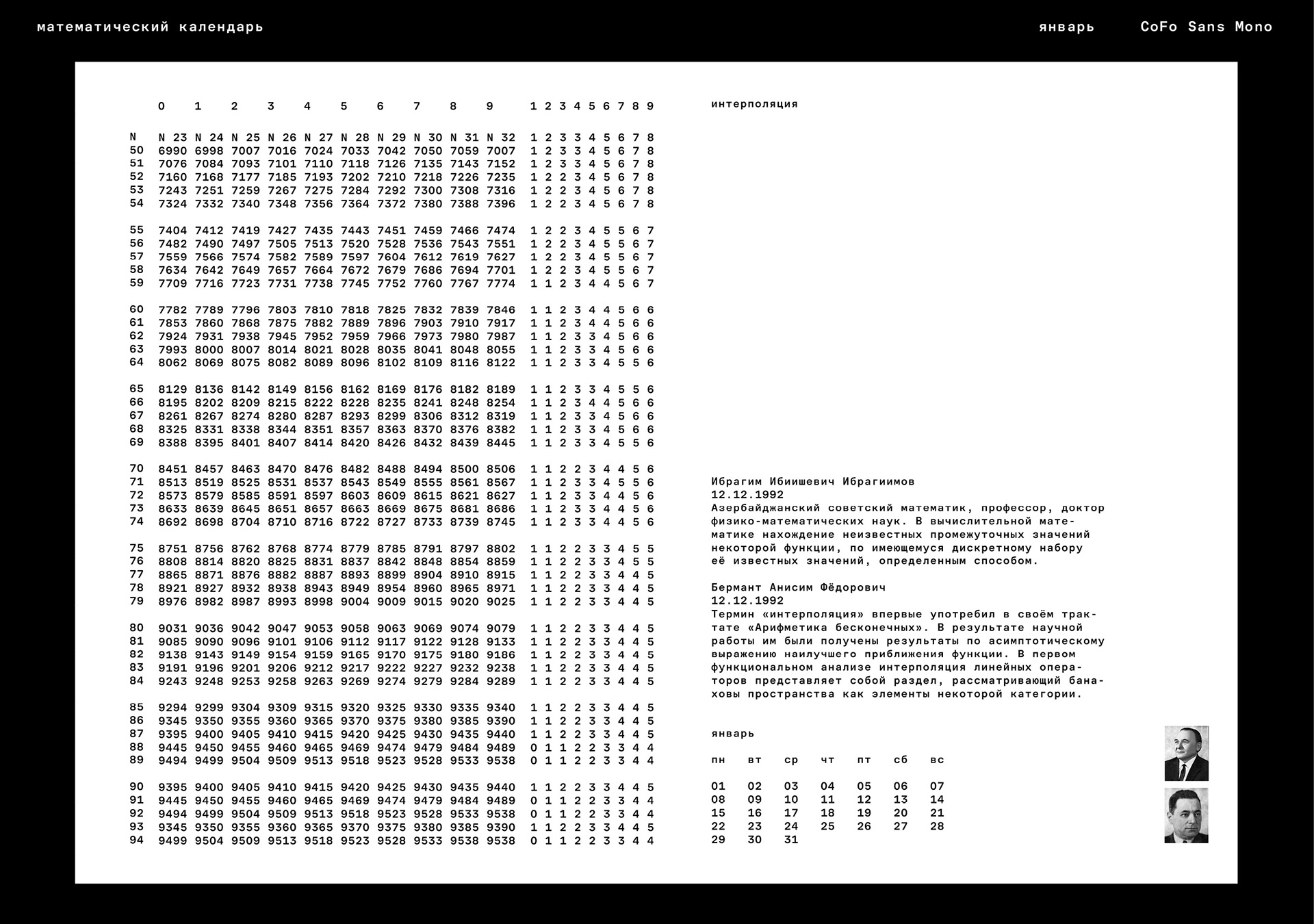 Math calendar — Изображение №6 — Графика на Dprofile