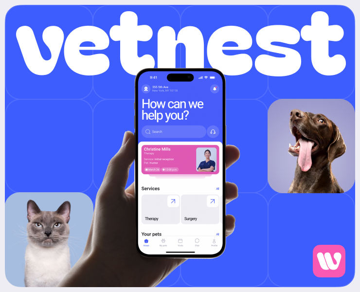 Vetnest - Mobile App — Интерфейсы на Dprofile