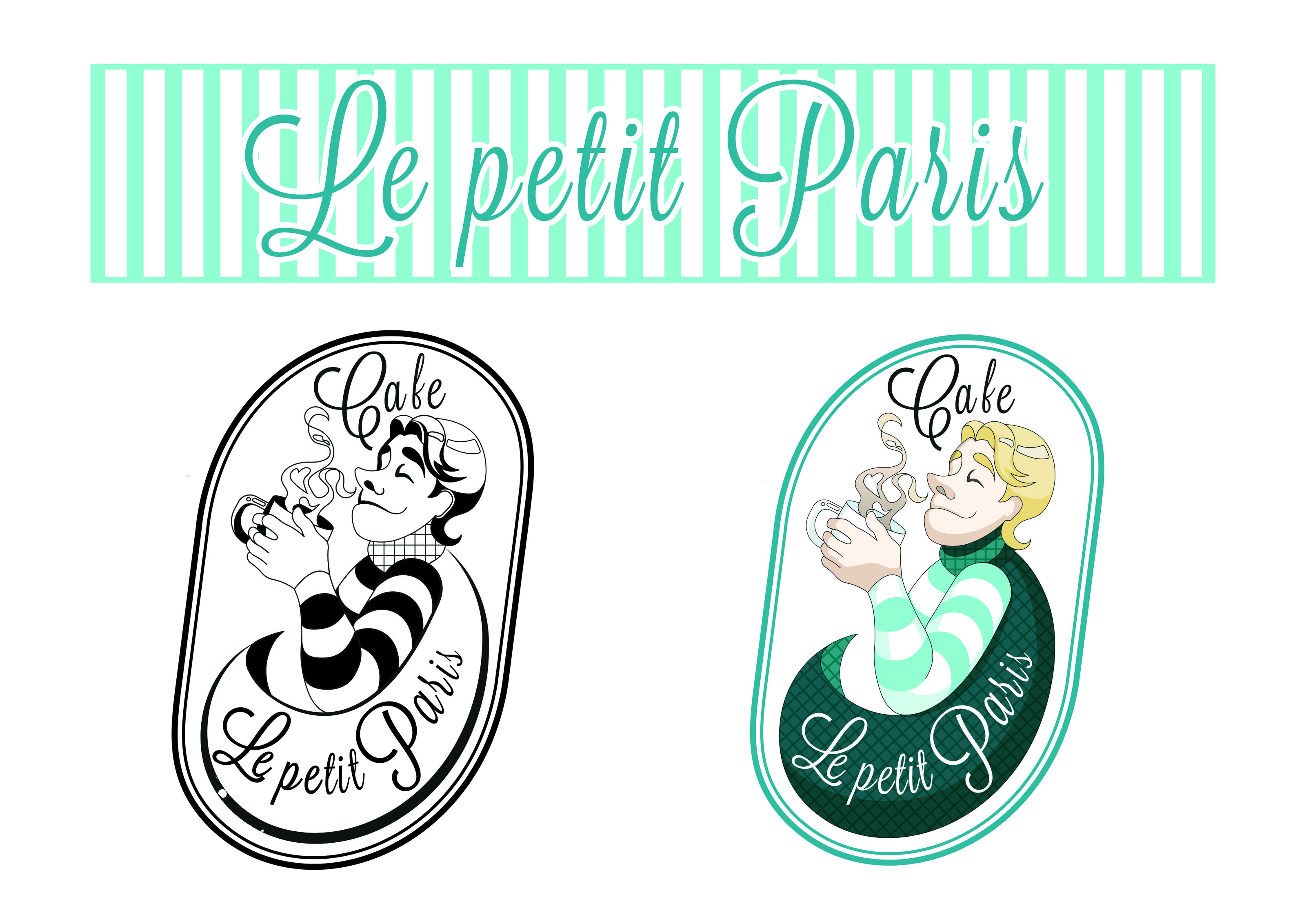 Логотип кофейни "Le petit Paris" — Изображение №2 — Брендинг на Dprofile