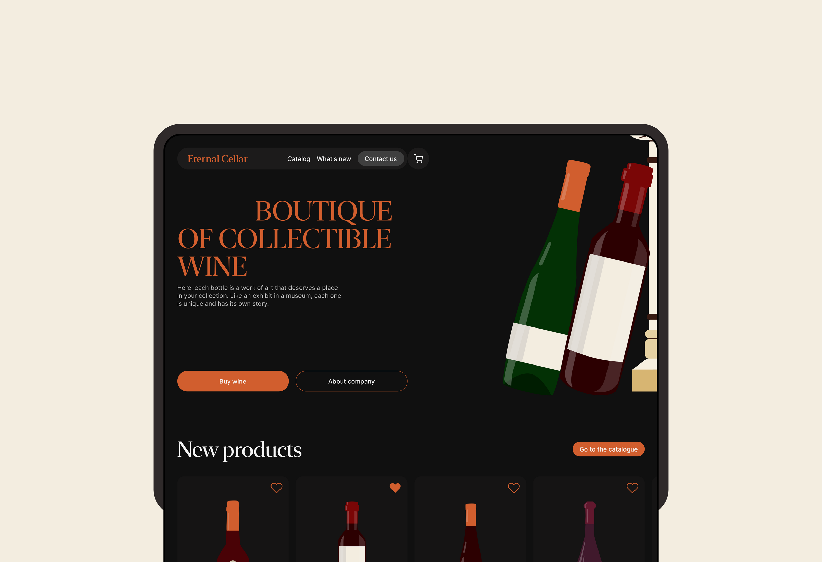 ETERNAL CELLAR STORE — Изображение №8 — Интерфейсы на Dprofile