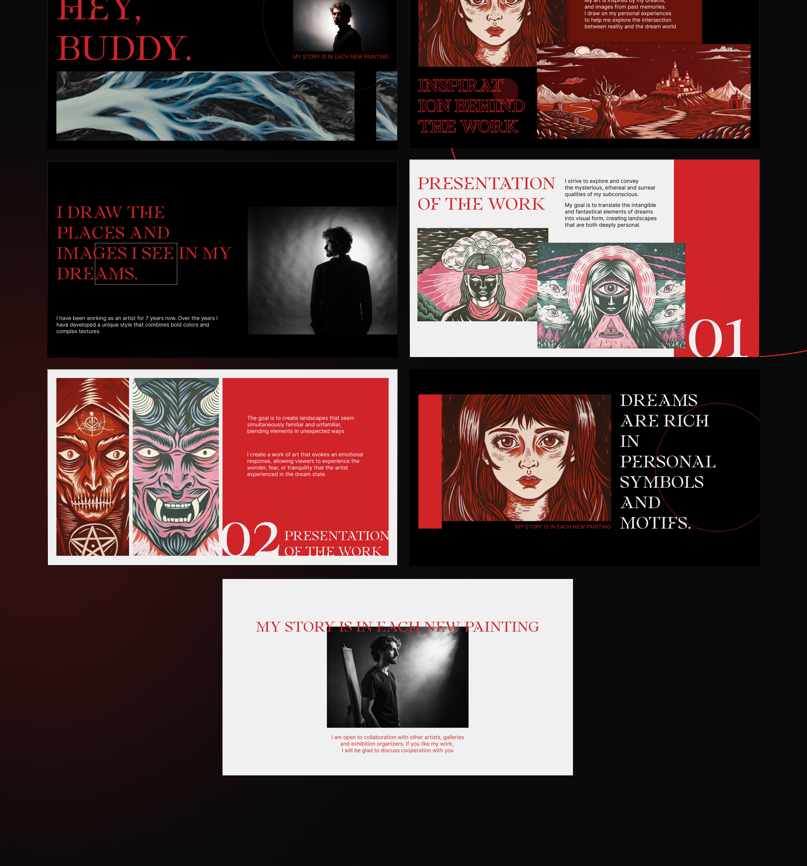 Презентация для художника / artist presentation — Изображение №2 — Брендинг, Маркетинг на Dprofile
