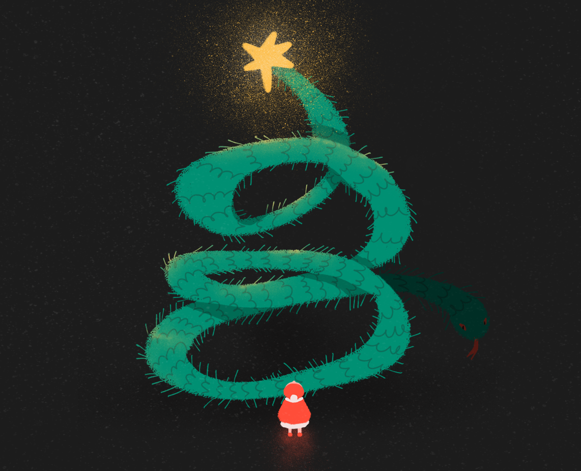 New year poster — Иллюстрация, Графика на Dprofile