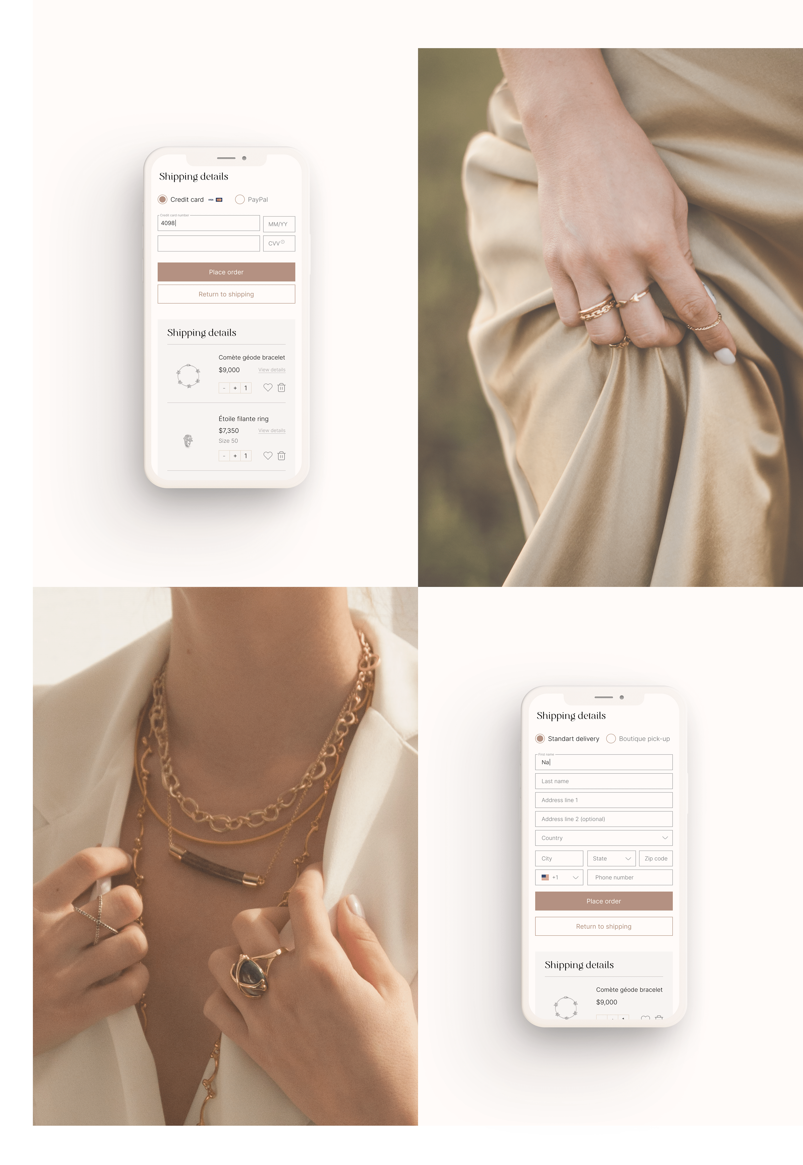 Golden Fleece | Jewelry Boutique — Изображение №10 — Интерфейсы, Анимация на Dprofile