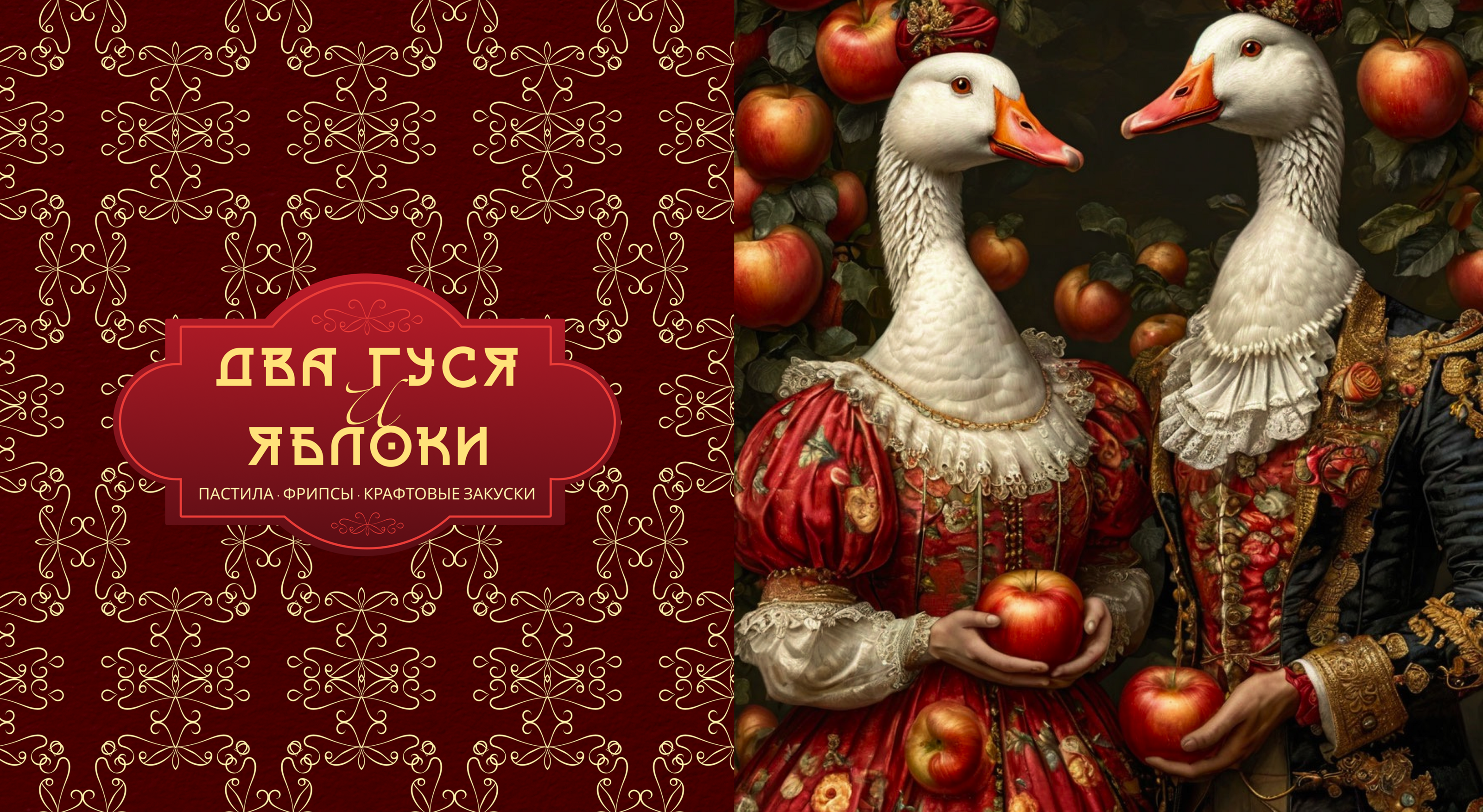 Логотип "Два гуся и яблоки" — Изображение №8 — Брендинг на Dprofile