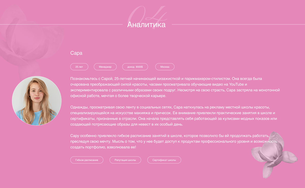 Школа красоты "BEAUTY SCHOOL" — Изображение №5 — Интерфейсы на Dprofile