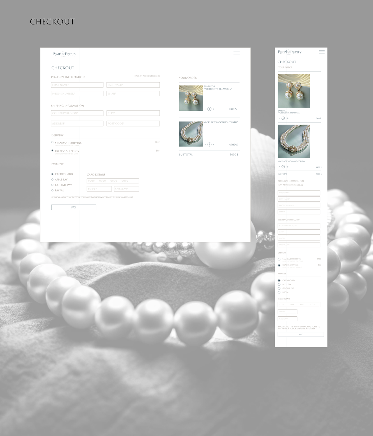 Web design for jewelry brand — Изображение №12 — Интерфейсы, Брендинг на Dprofile