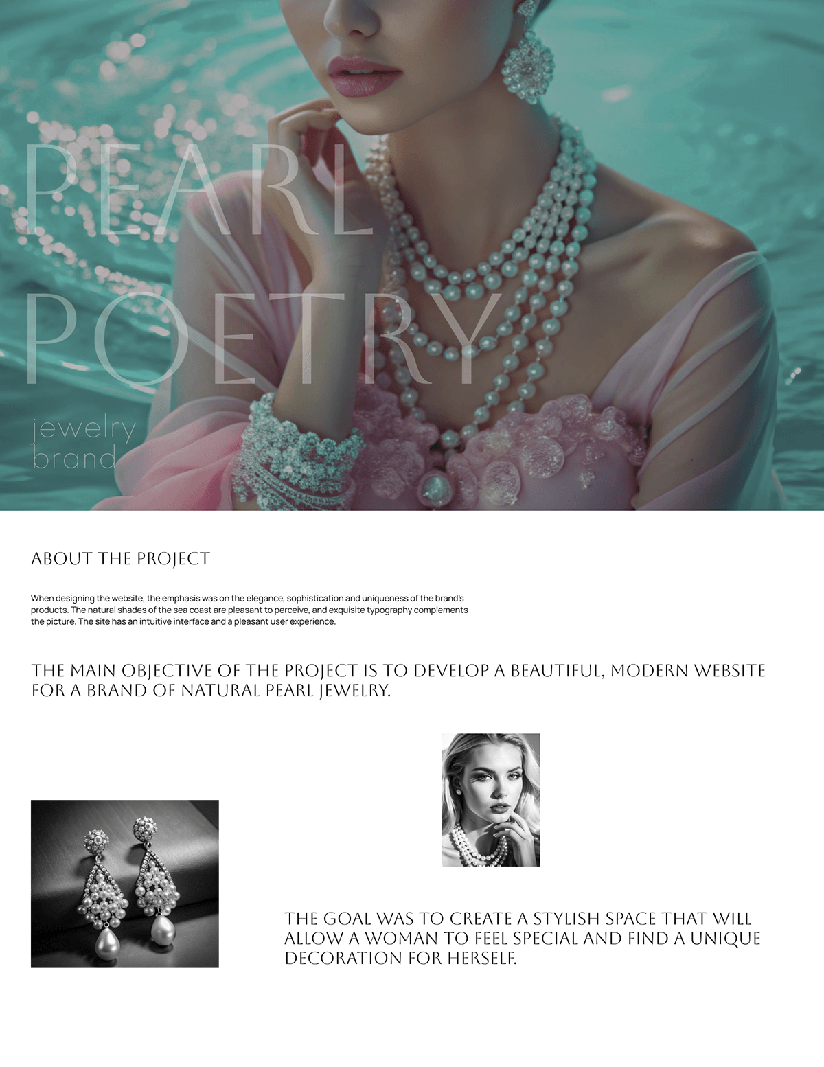 Web design for jewelry brand — Изображение №1 — Интерфейсы, Брендинг на Dprofile