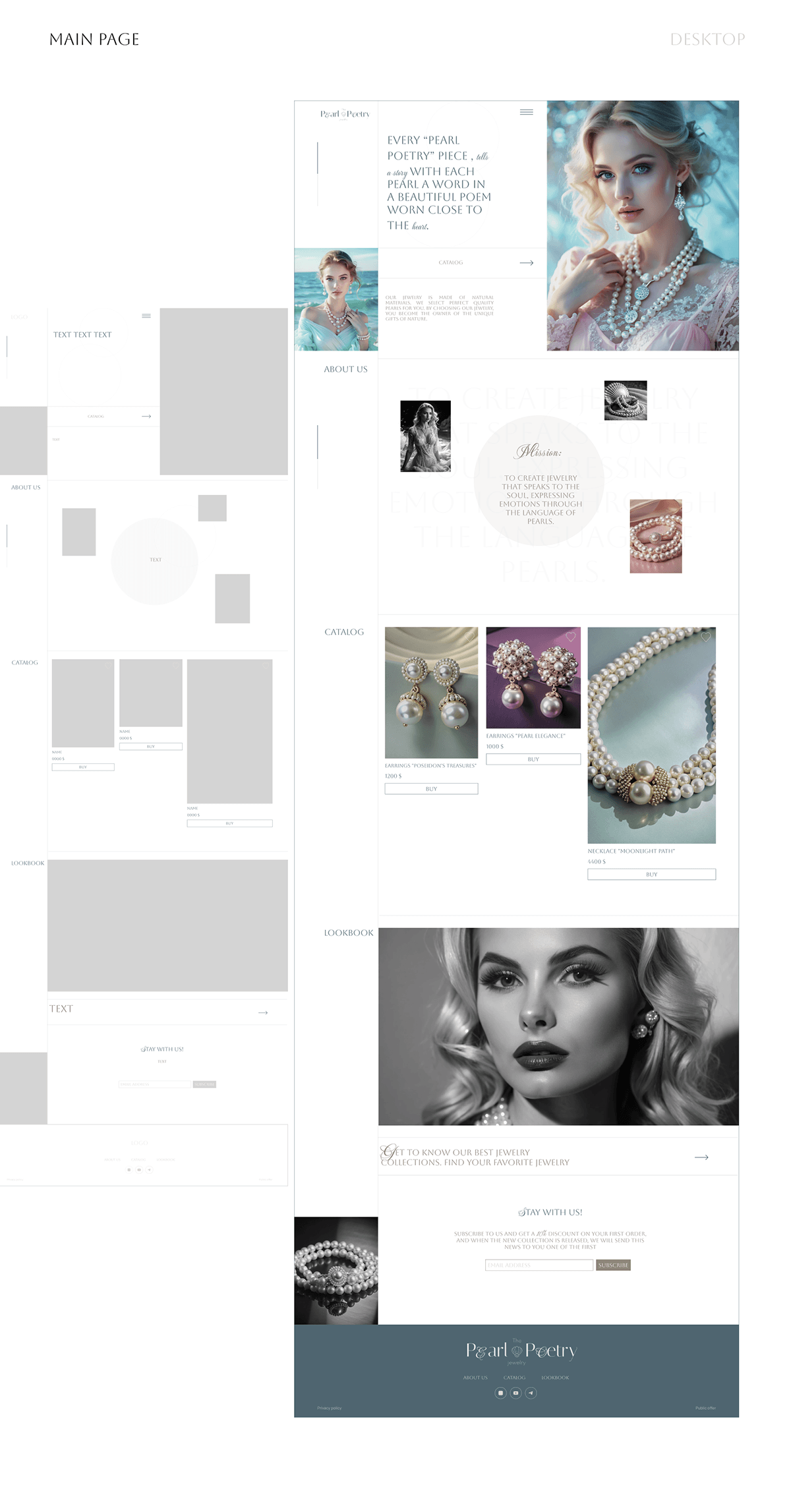 Web design for jewelry brand — Изображение №6 — Интерфейсы, Брендинг на Dprofile