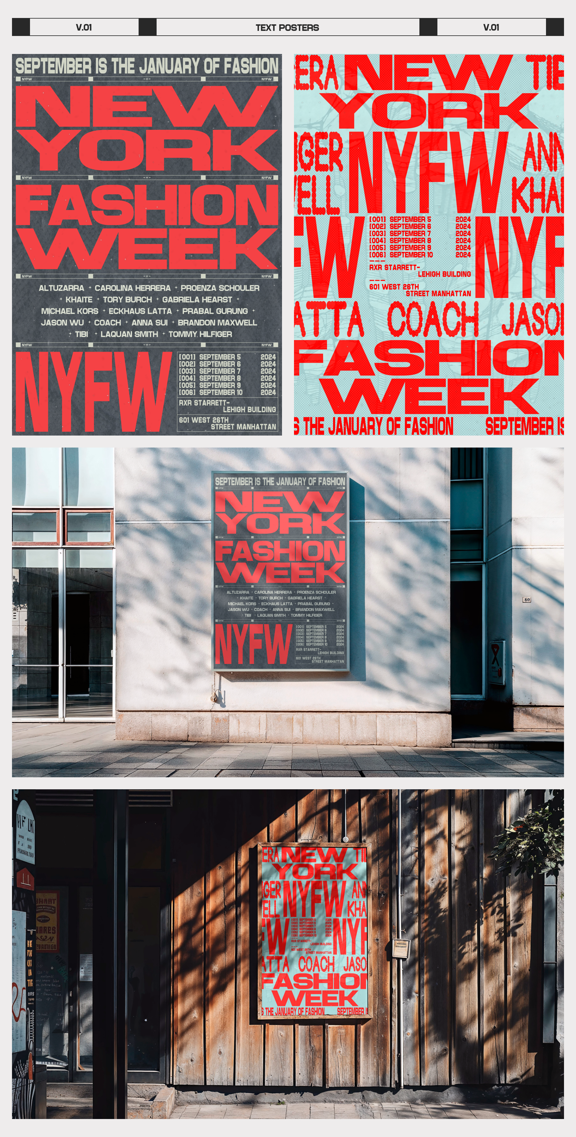 Poster Collection | New York Fashion Week | NYFW — Изображение №2 — Графика на Dprofile