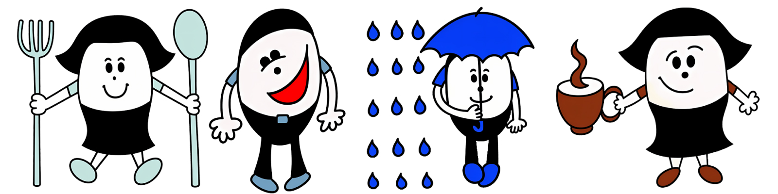 Добрые стикеры-овальчики — Изображение №1 — Иллюстрация на Dprofile