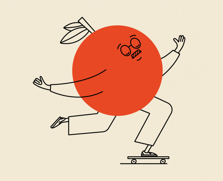 Orange skateboarder на Dprofile
