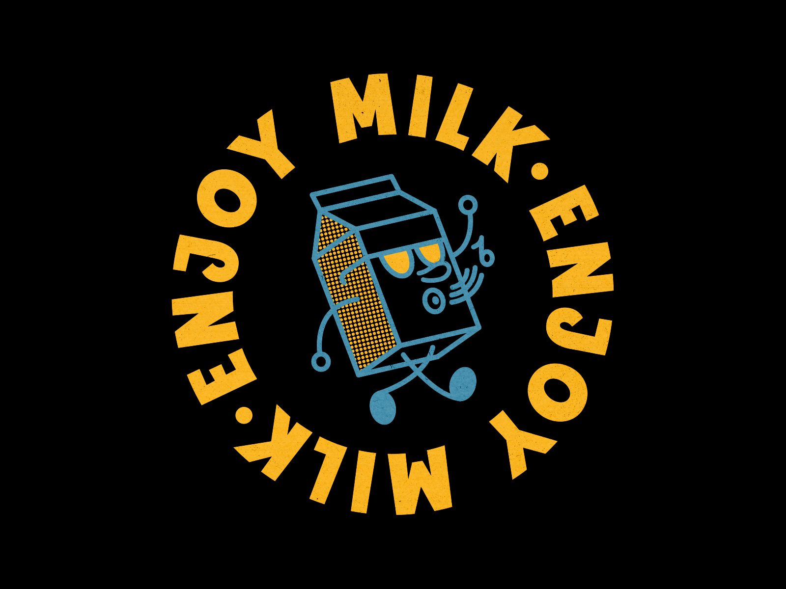Enjoy milk — Изображение №1 — Иллюстрация на Dprofile
