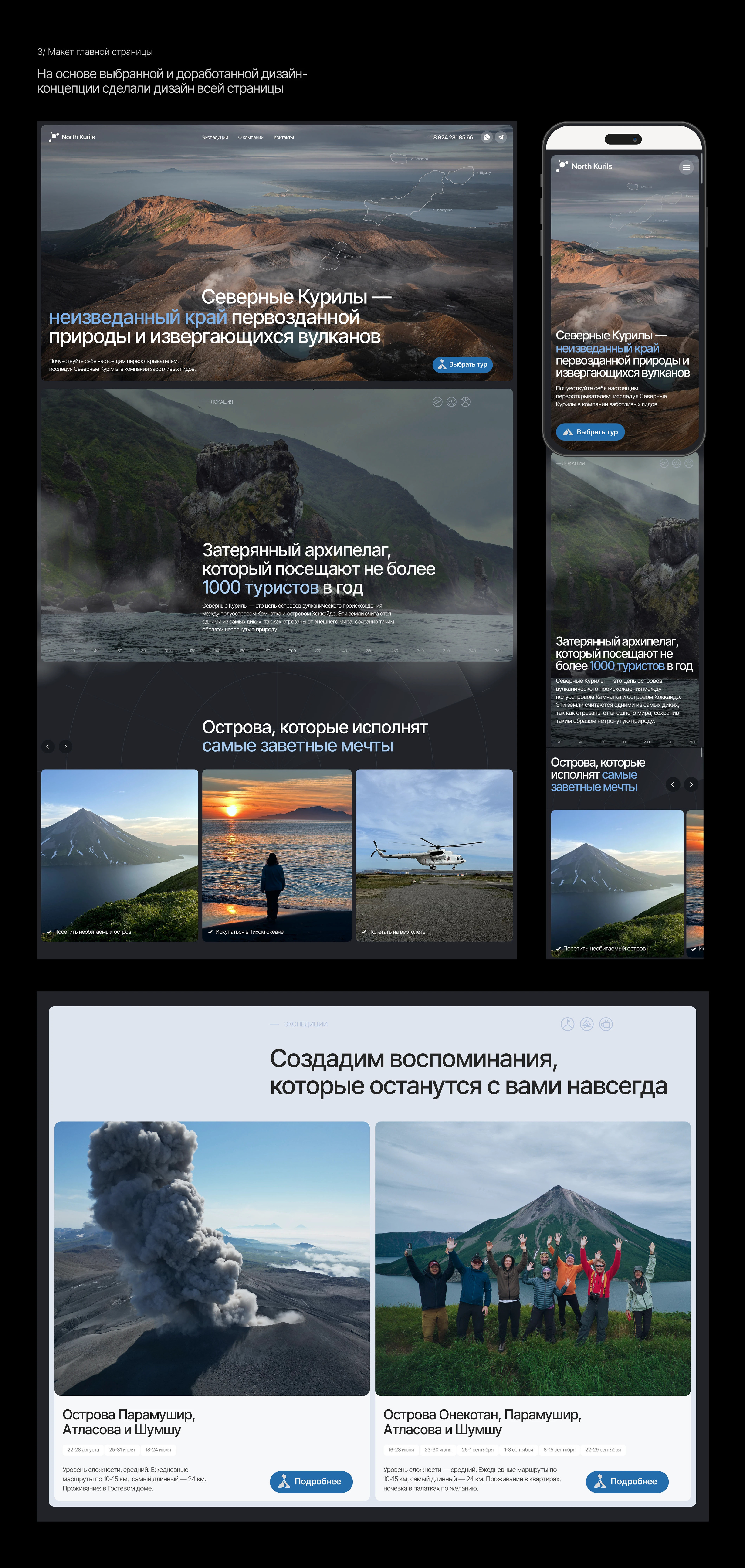 северные-курилы.рф — Изображение №4 — Интерфейсы, Брендинг на Dprofile
