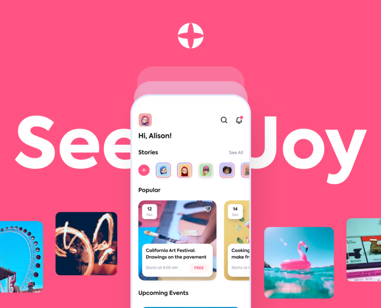 SeeJoy | Event finder — Интерфейсы, Брендинг на Dprofile