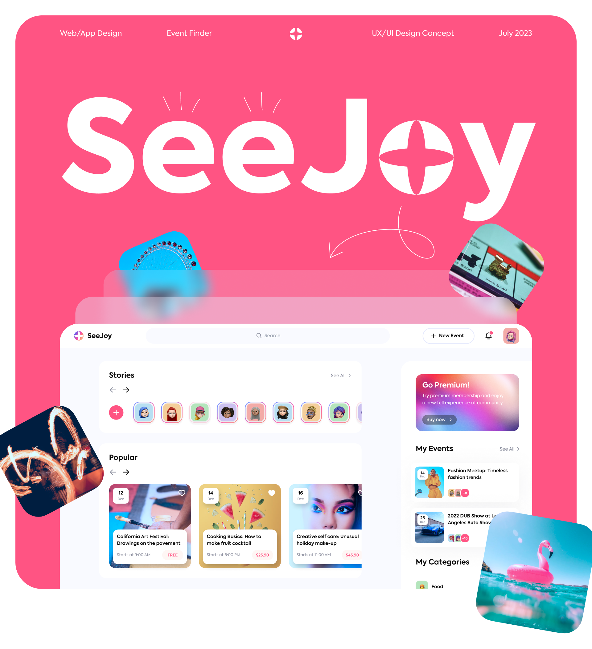 SeeJoy | Event finder — Изображение №1 — Интерфейсы, Брендинг на Dprofile