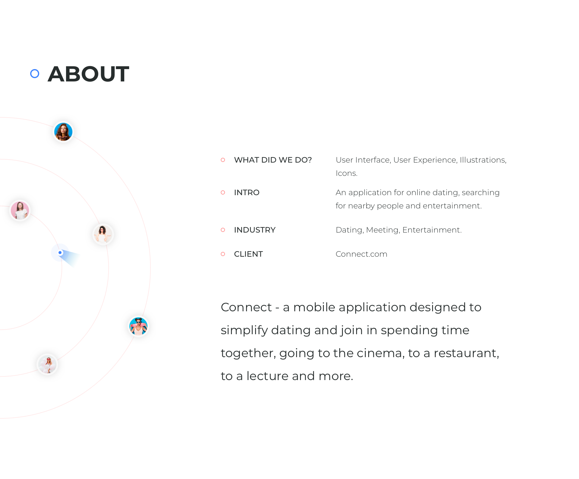 Connect | Dating App — Изображение №2 — Интерфейсы, Брендинг на Dprofile