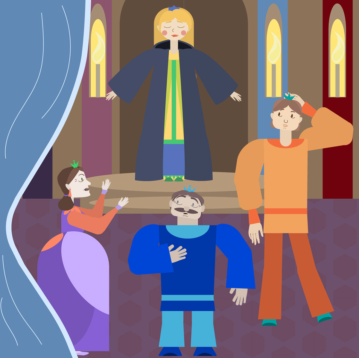 Сказка «Принцесса на горошине» — Изображение №5 — Иллюстрация на Dprofile