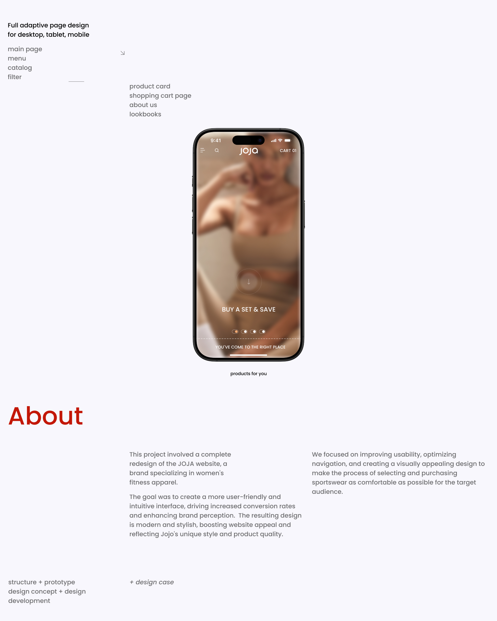 JOJA | E-commerce website redesign — Изображение №2 — Интерфейсы, Брендинг на Dprofile