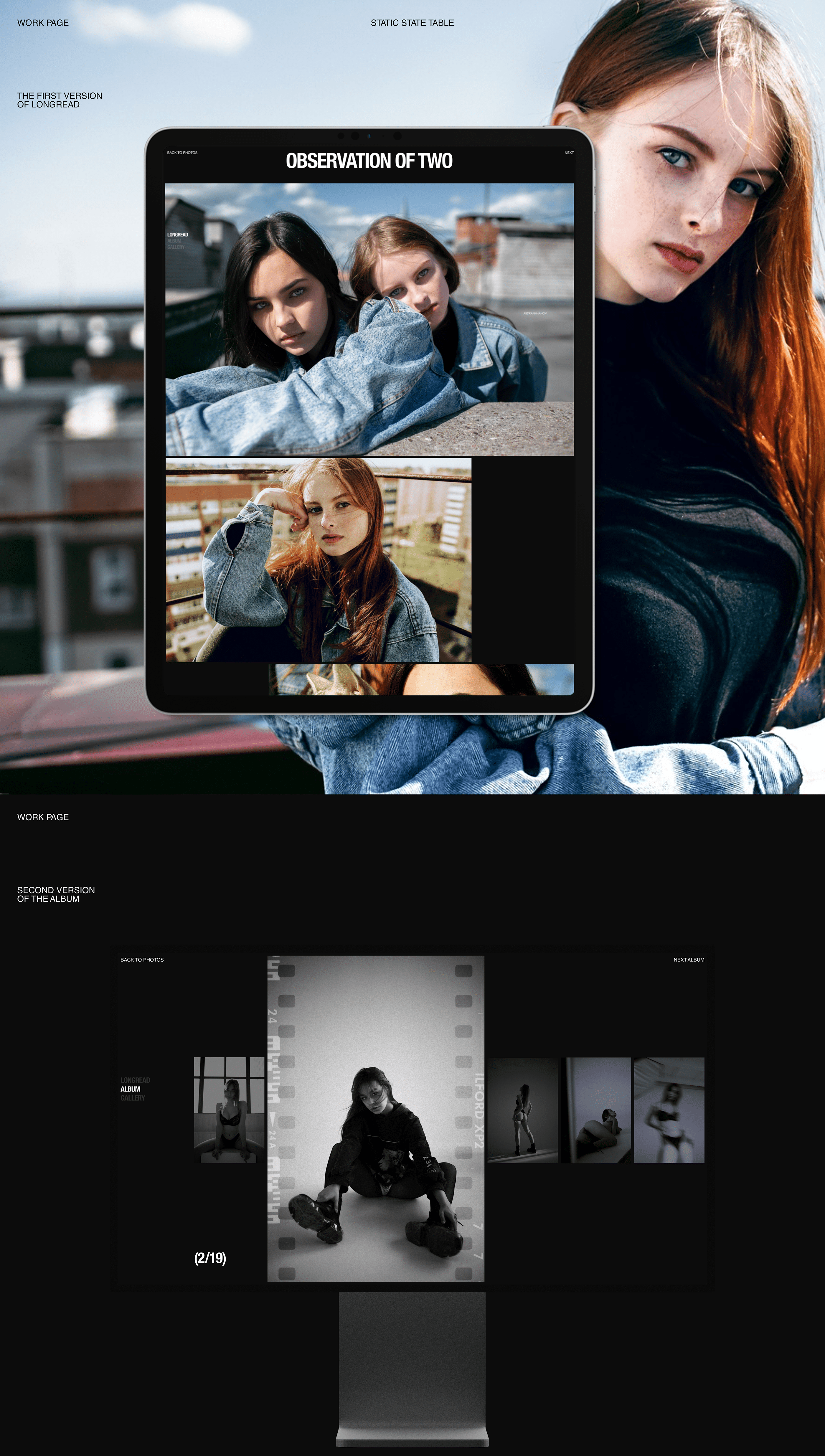 Abdrakhmanov. Photographer portfolio website concept. — Изображение №5 — Интерфейсы, Графика на Dprofile